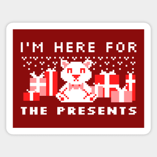 I'm here for the presents Sticker